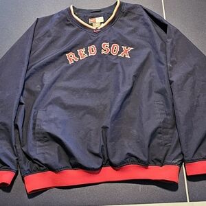 Nike Navy Blue & Red Boston Red Sox Windbreaker